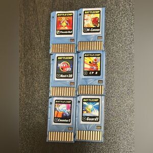 MegaMan Battle Chip set of 6 Takara 2004